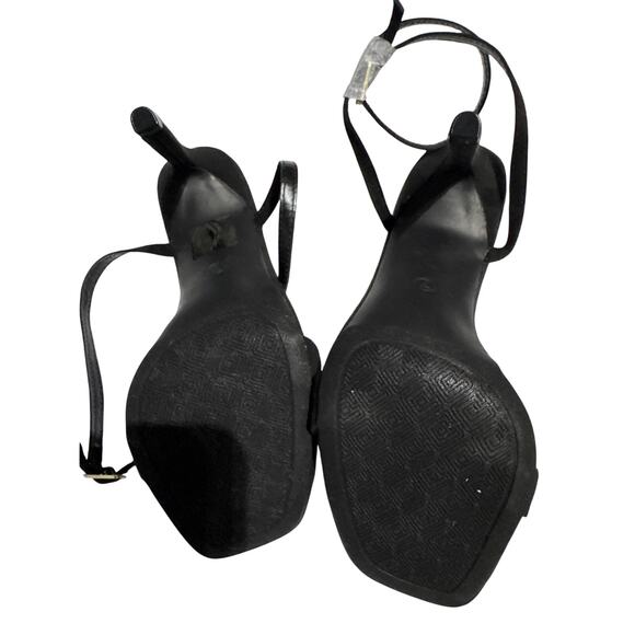 Dream Pairs Women's Size 7 Black Stiletto Square Open Toe Heels - Picture 3 of 8